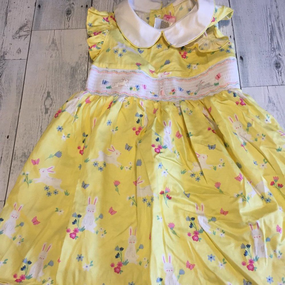 Goodlad 4T Yellow Ruffle Sleeveless Easter Dress